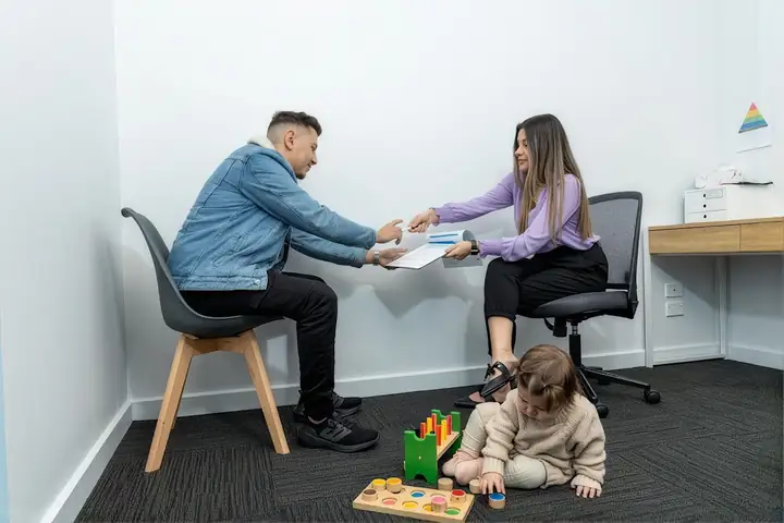 Talking through goals together with a family