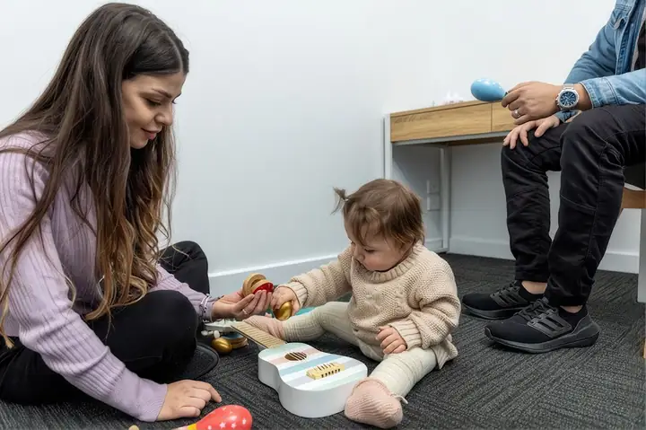 Music and play with a little one