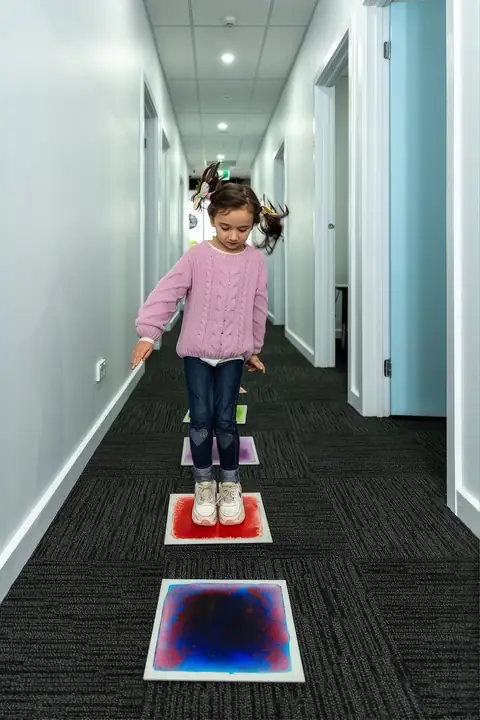 Hopping along the sensory path